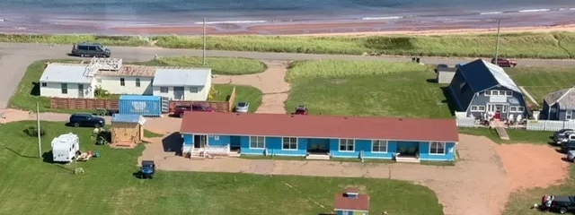sirens beach aerial view of motel crop A